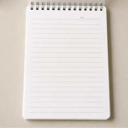 A5 Flip-up Style Lined Notebook and Notepad