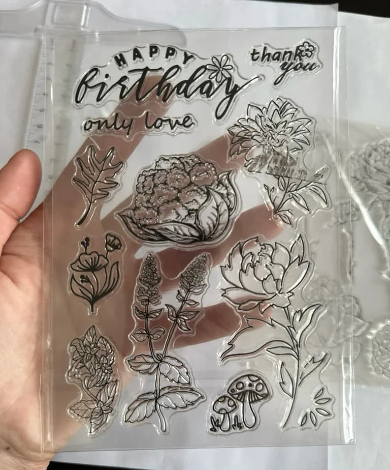 Transparent Silicon Stamp Sheets