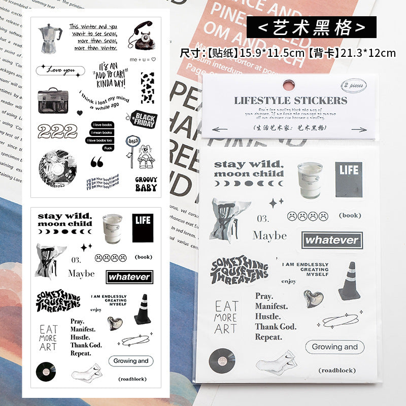 Life Style Slang Sticker Sheets