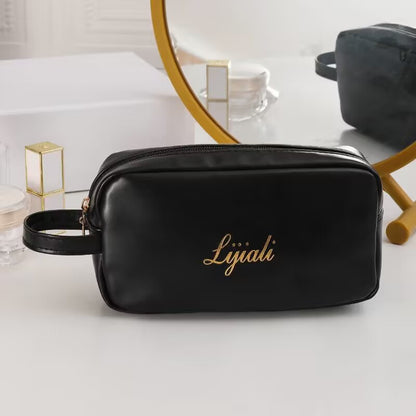 Elegant Soft Pu Leather Makeup Pouch