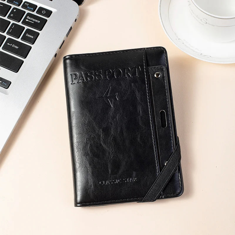 Premium Leather Finish Passport Holder