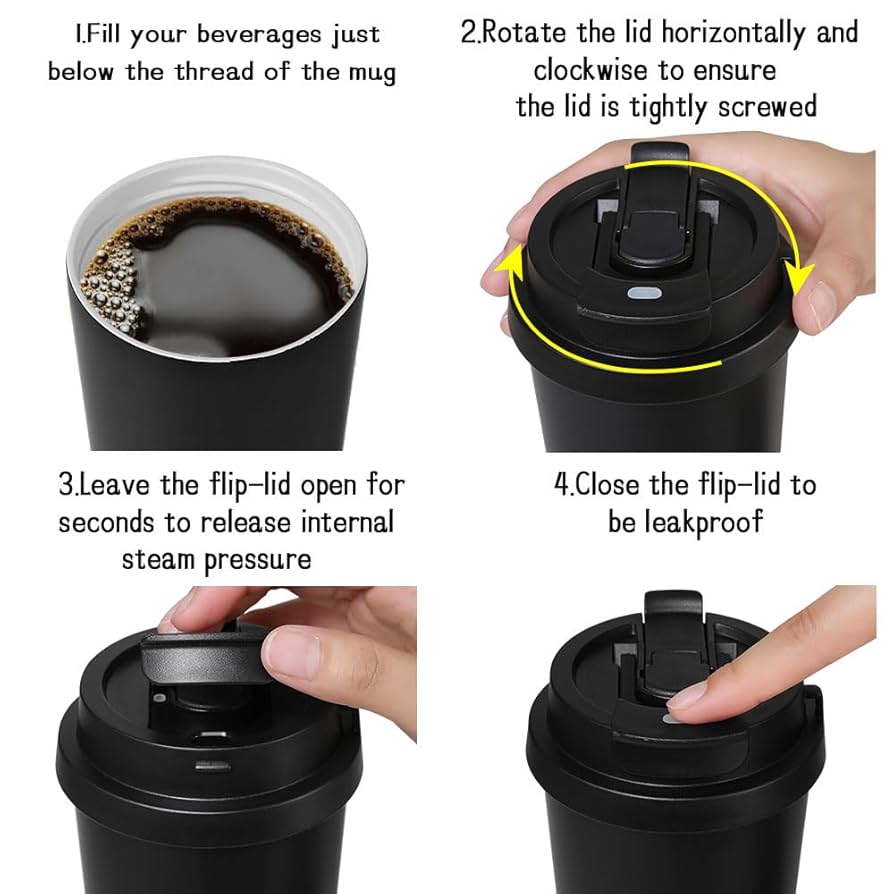 Solid Coffee Tumbler for Hot & Cold Drinks