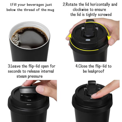 Solid Coffee Tumbler for Hot & Cold Drinks