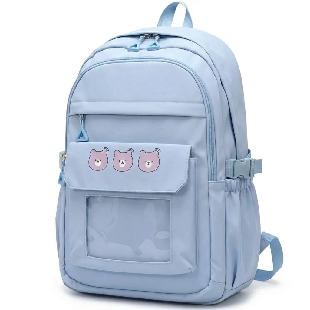 Triple Bear Pastel Kawaii Backpack