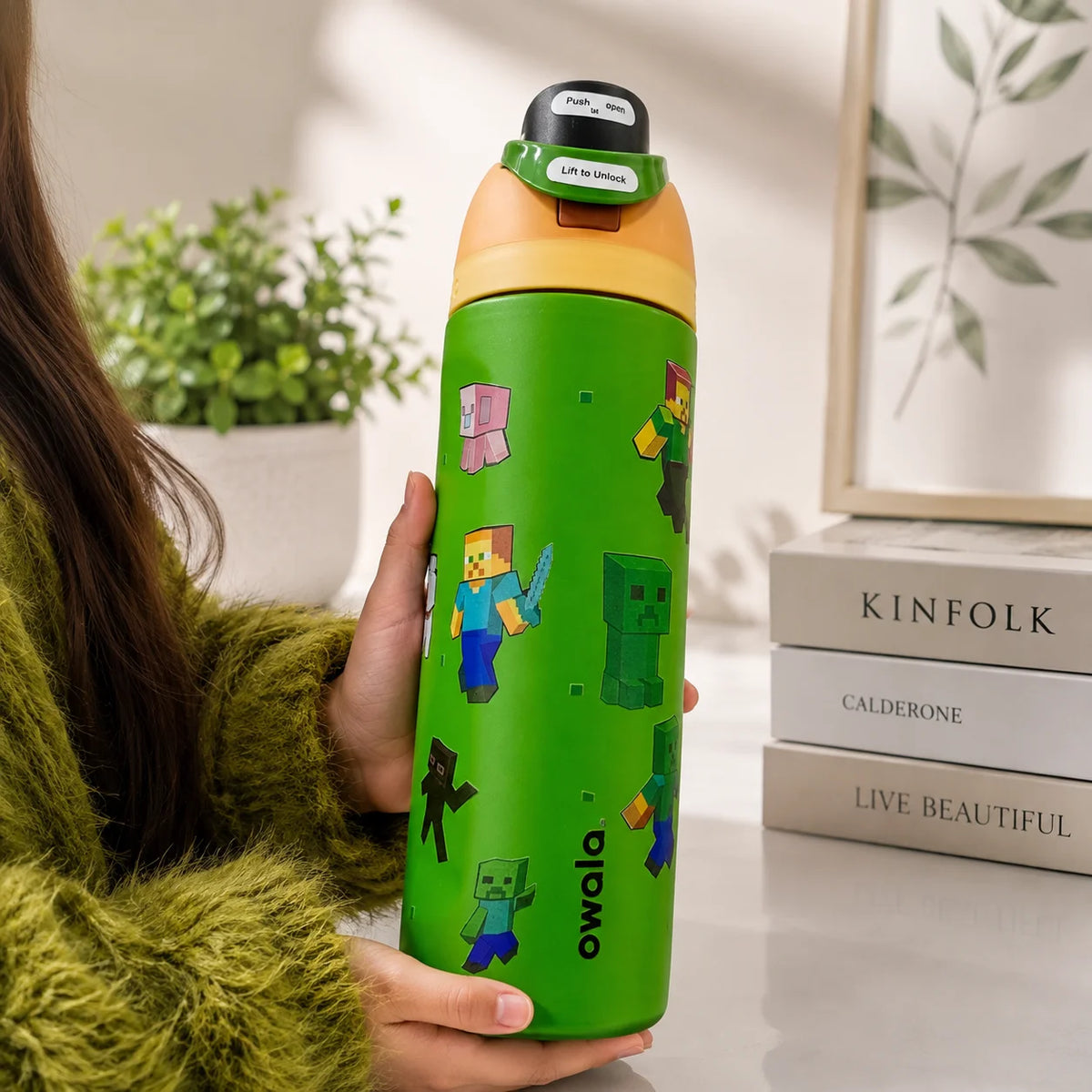 Mine Craft Owala Freesip Water Bottle - Minor Fault