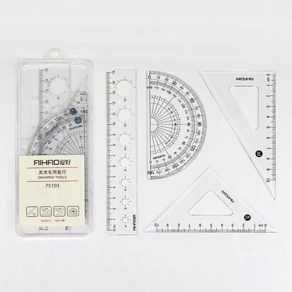 Transparent 4 Piece Geometry Box
