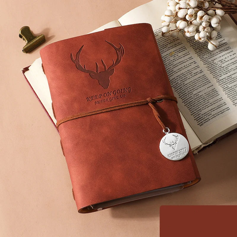 Markhor Embossed Leather Travel Journal