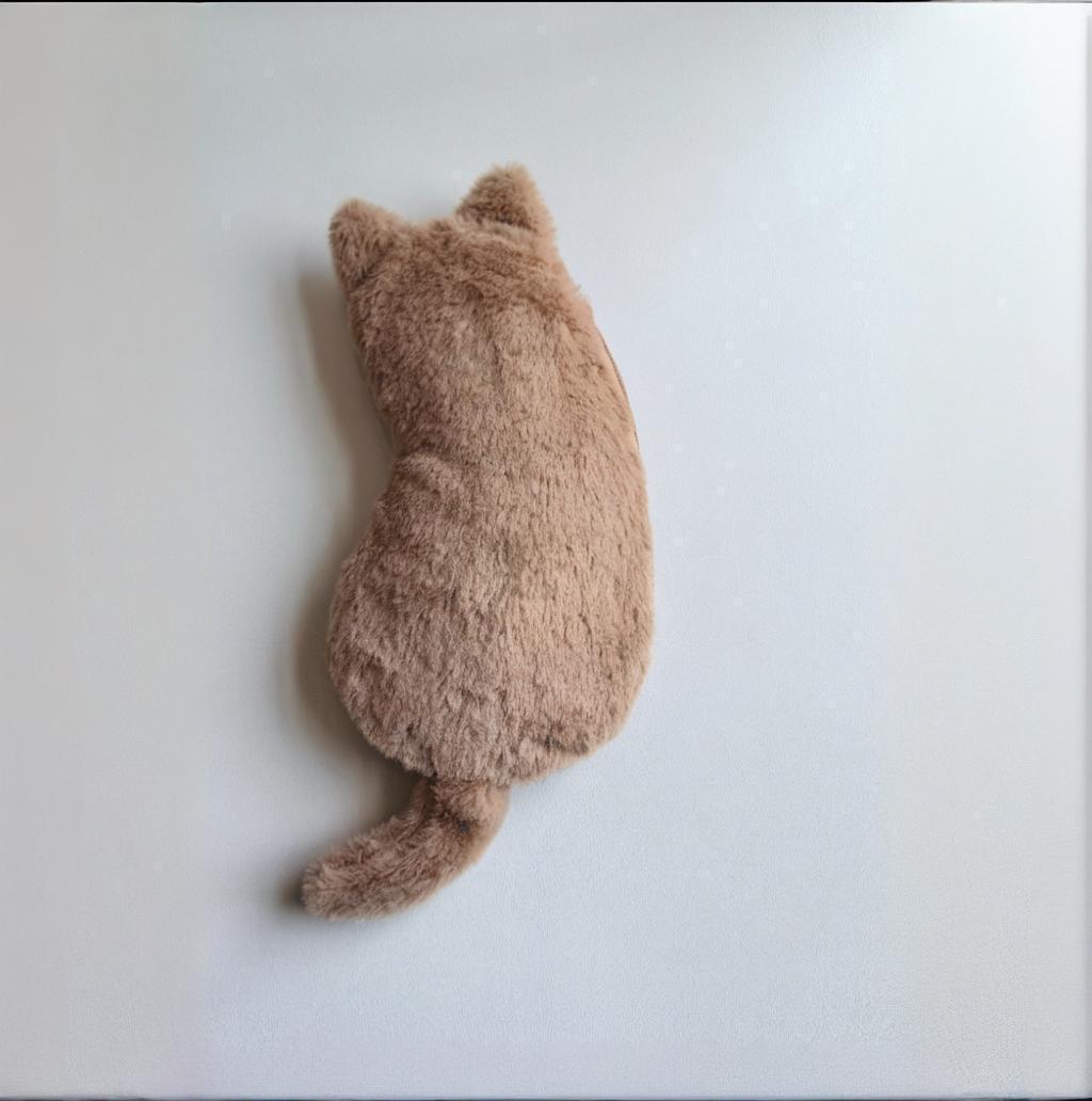 Stuffed Cat Plush Cat Shape Pencil Case