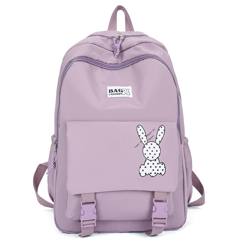 Little Rabbit Front Buckle Pocket Backpack Bag