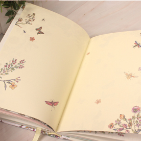 Spring Blossom Embossed Floral & Butterfly Journal