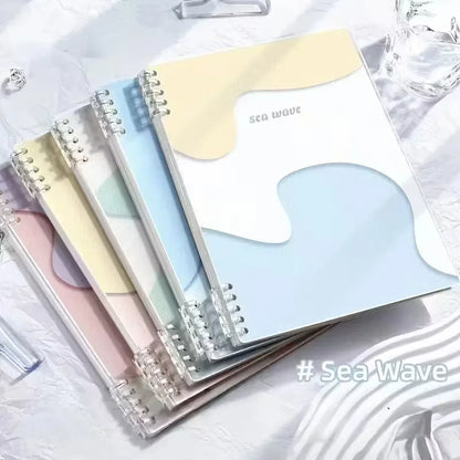 Spiral-Bound Notebook with SEA WAVE Cover