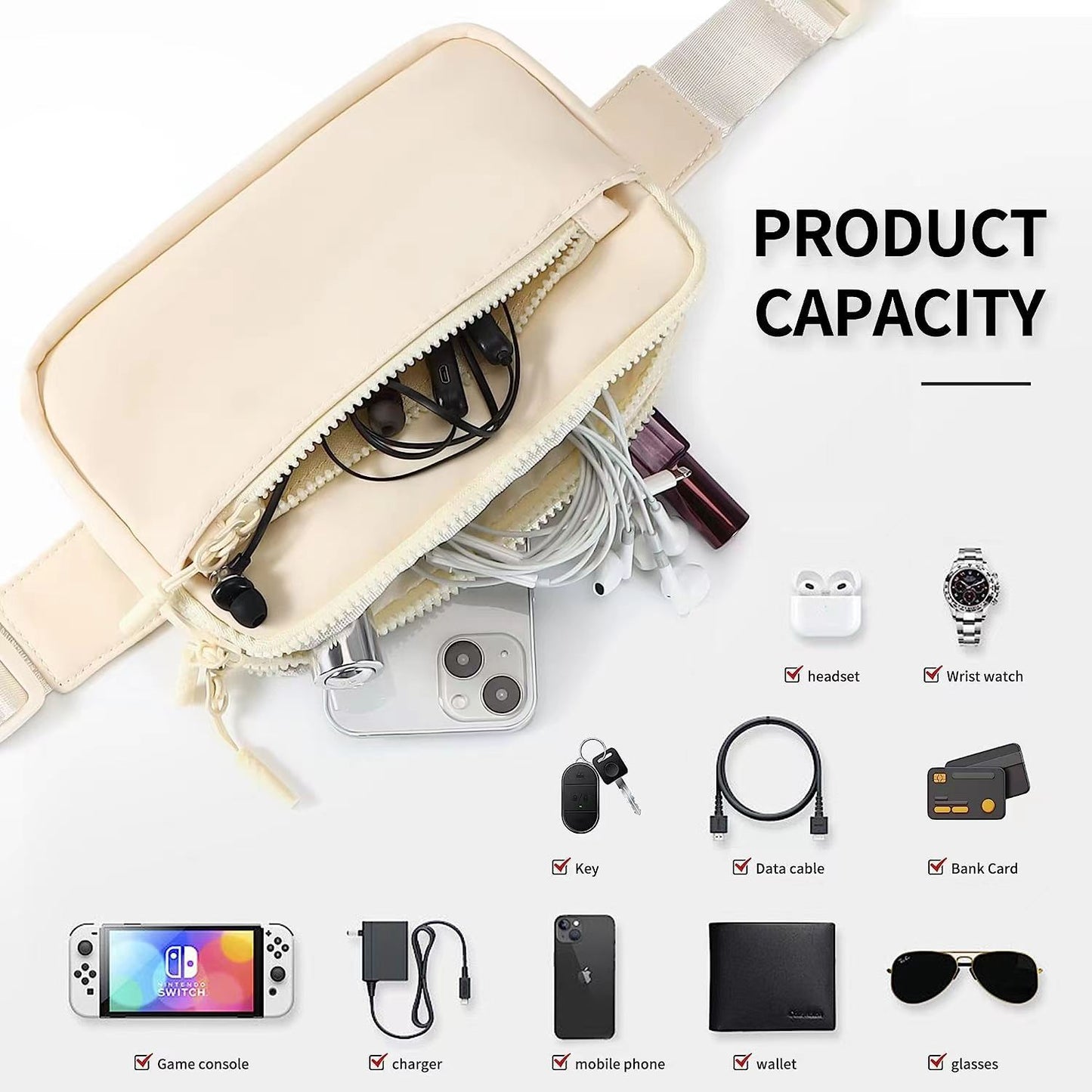 Unisex Outdoor Travel Waist Bag