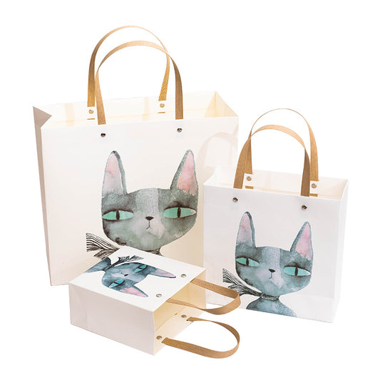 Hand Printeed Cut Gift Bags