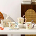 Tulip n Cat Ceramic Mug
