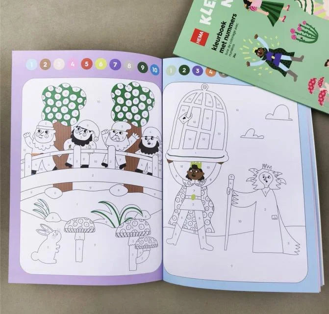 Kids Color by Numbers Coloring Book