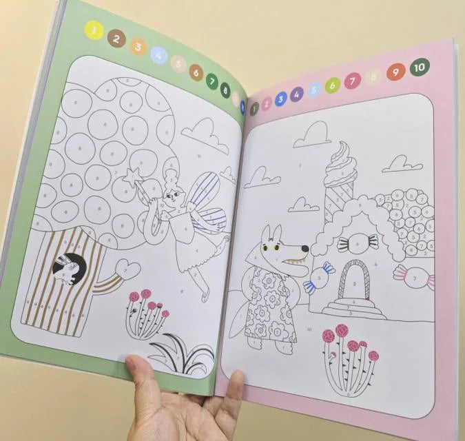 Kids Color by Numbers Coloring Book
