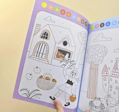 Kids Color by Numbers Coloring Book