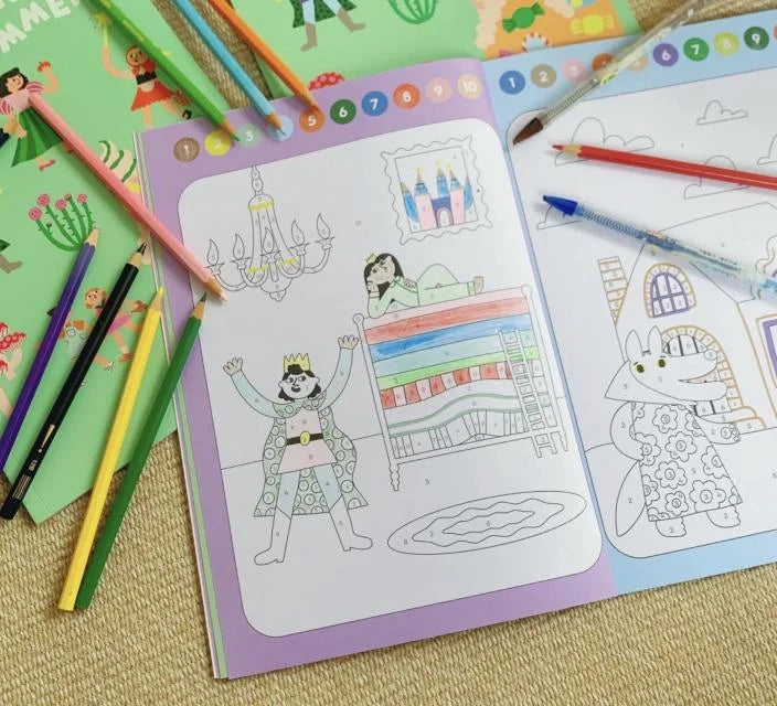 Kids Color by Numbers Coloring Book