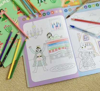 Kids Color by Numbers Coloring Book