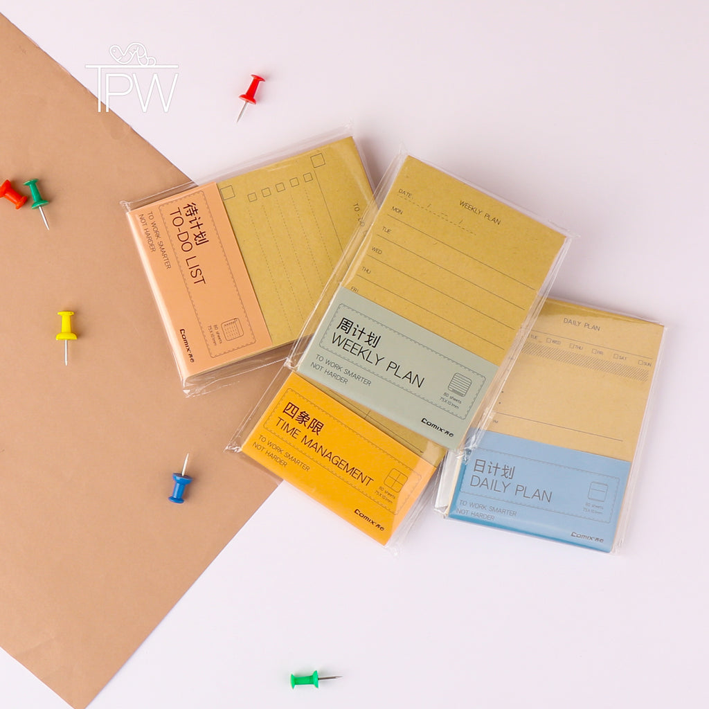 Comix Kraft Paper Sticky Notes Pad