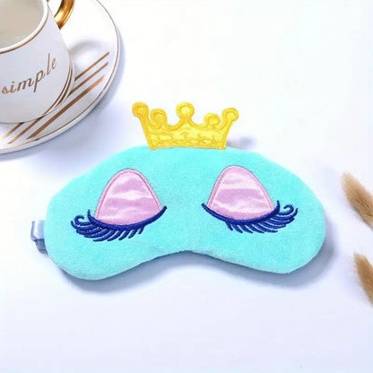 Cartoon Crown Sleeping Eye Mask