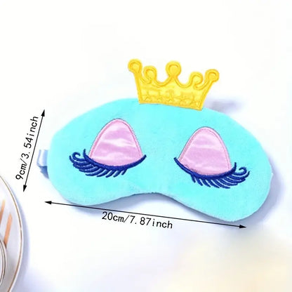 Cartoon Crown Sleeping Eye Mask
