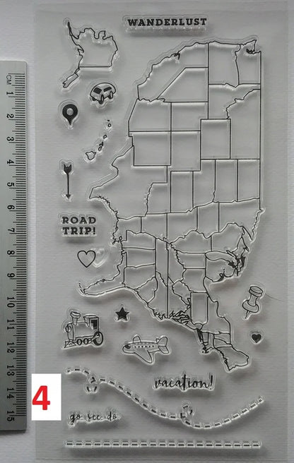 Transparent Silicon stylis Stamp Sheets