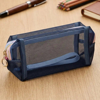 Embroidered Mesh Multi Use Storage Pouch