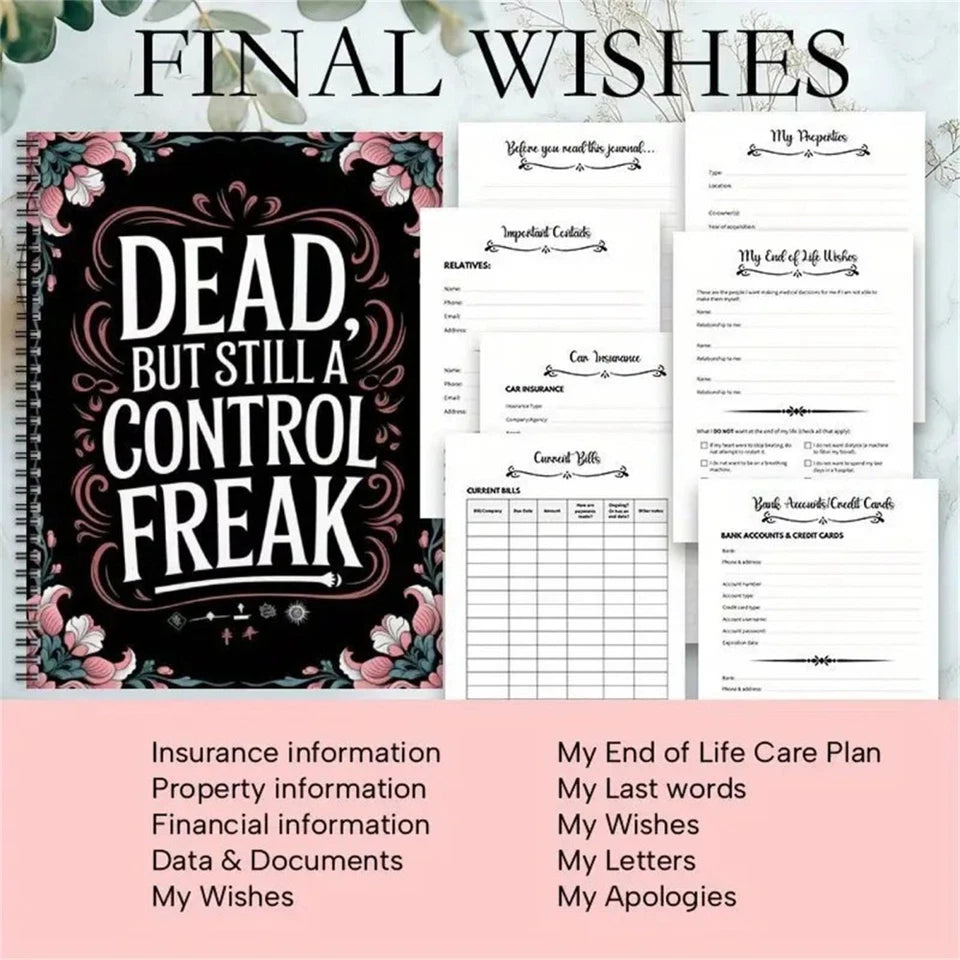 End of Life Planner "Dead, but still a control freak"