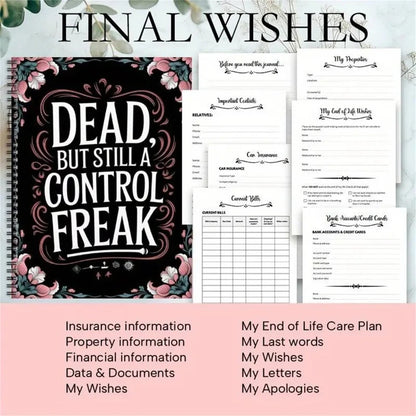 End of Life Planner "Dead, but still a control freak"