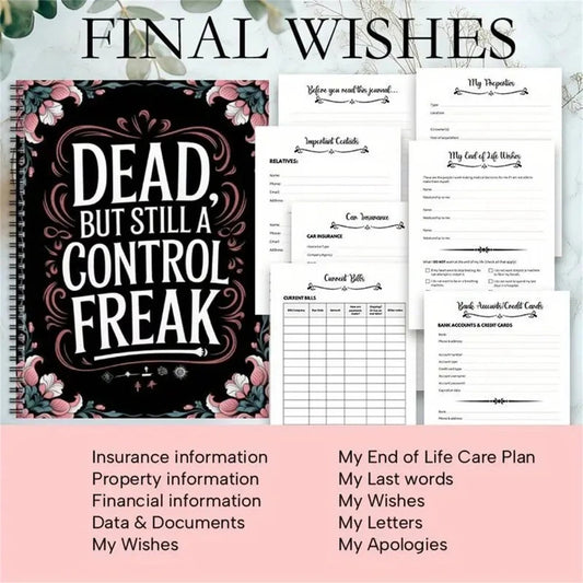 End of Life Planner "Dead, but still a control freak"