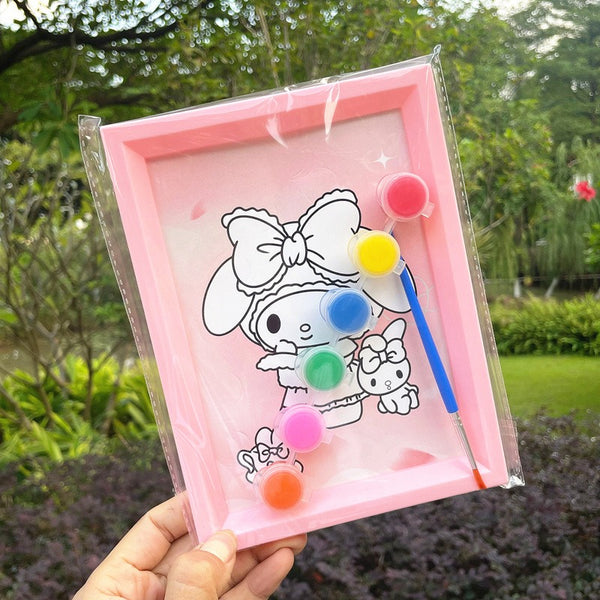 DIY Sanrio Series Plastic Painting Frame