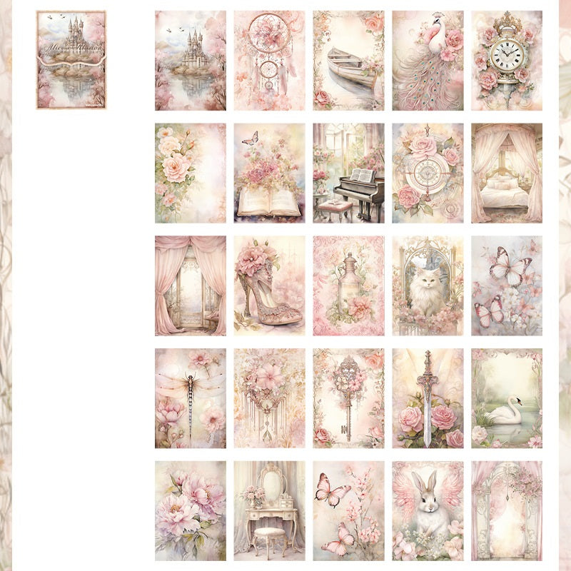 Alice's Fantasy Series Dream Background Journal Material Decorative Paper