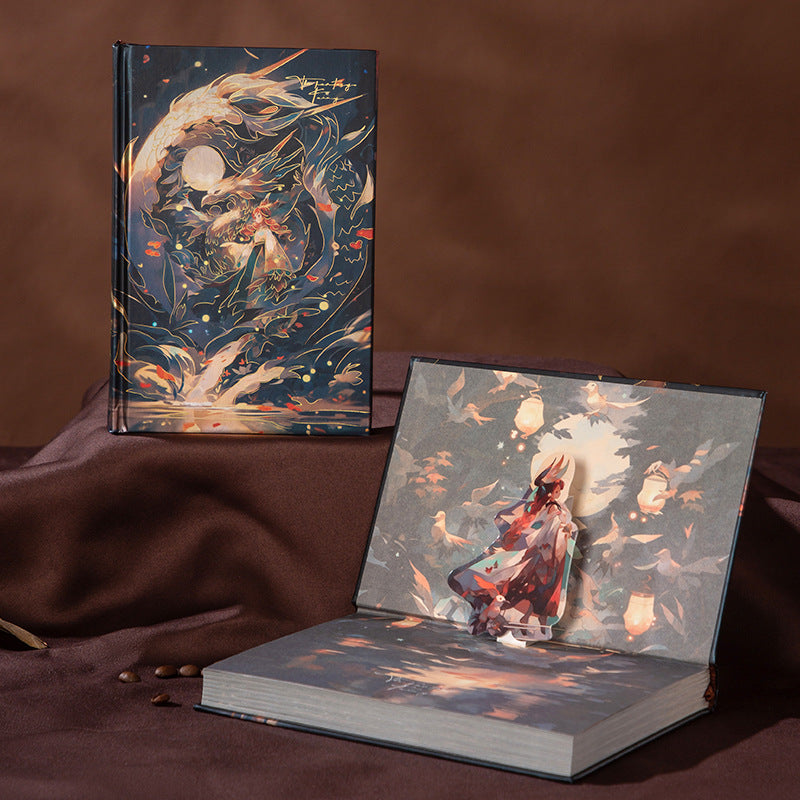 Fantasy Wonderland Gold Foil Cover Designed Journal