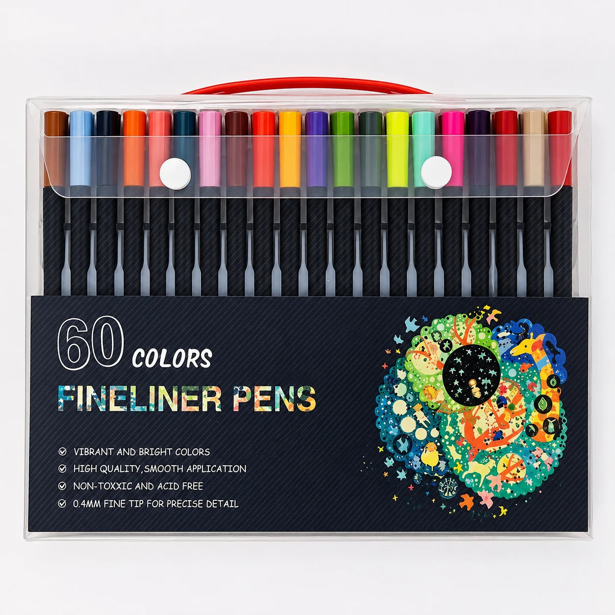 60 Colors Fineliner Pens Set