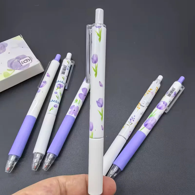 Floral Retractable Gel Pens