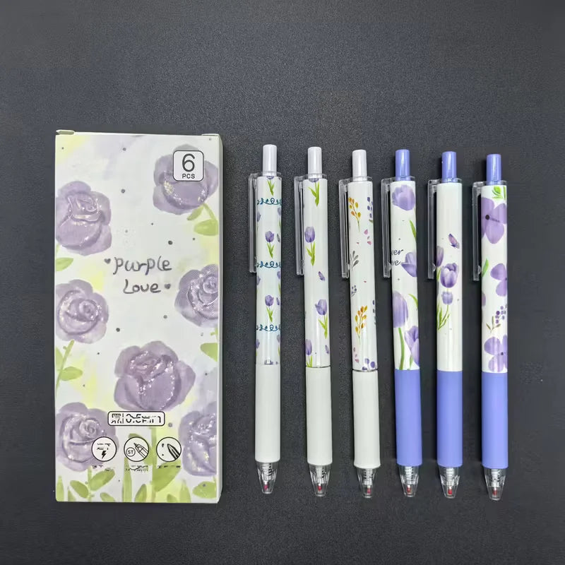 Floral Retractable Gel Pens