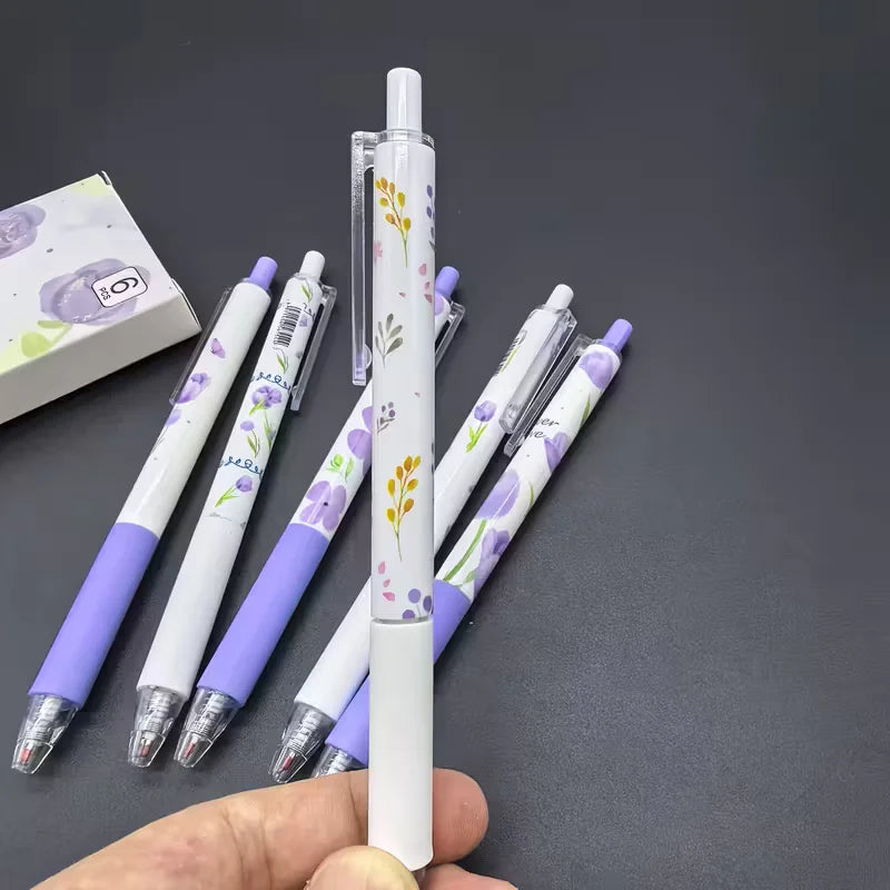 Floral Retractable Gel Pens