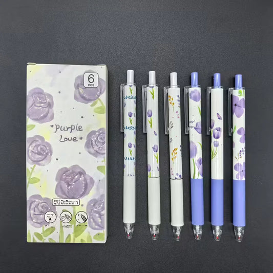 Floral Retractable Gel Pens