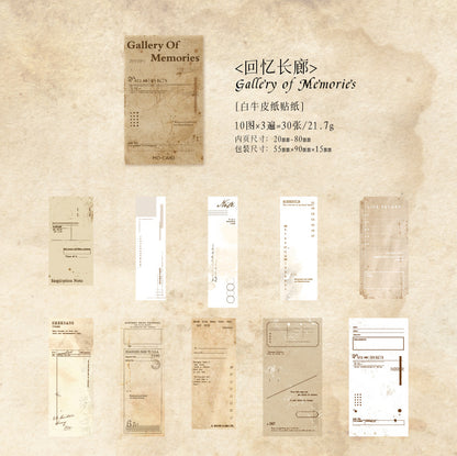 Echos from the Past Match Box Stickers