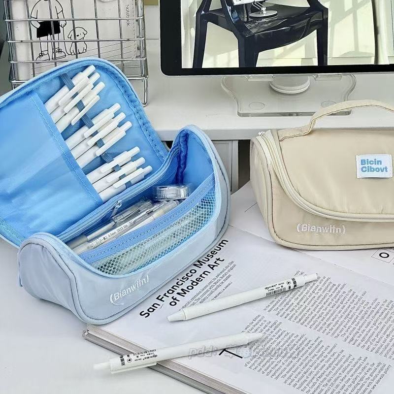 Top Handle Large Capacity Pencil Case