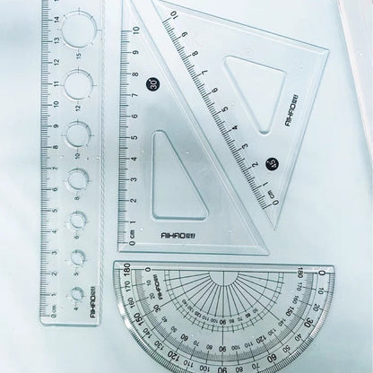 Transparent 4 Piece Geometry Box