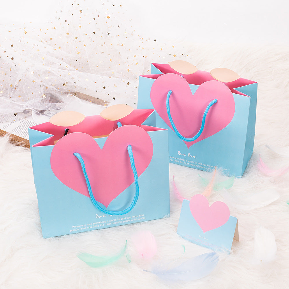 Heart Themed Tote Gift Bags