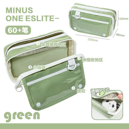 Multi-function Transparent Pencil Bag