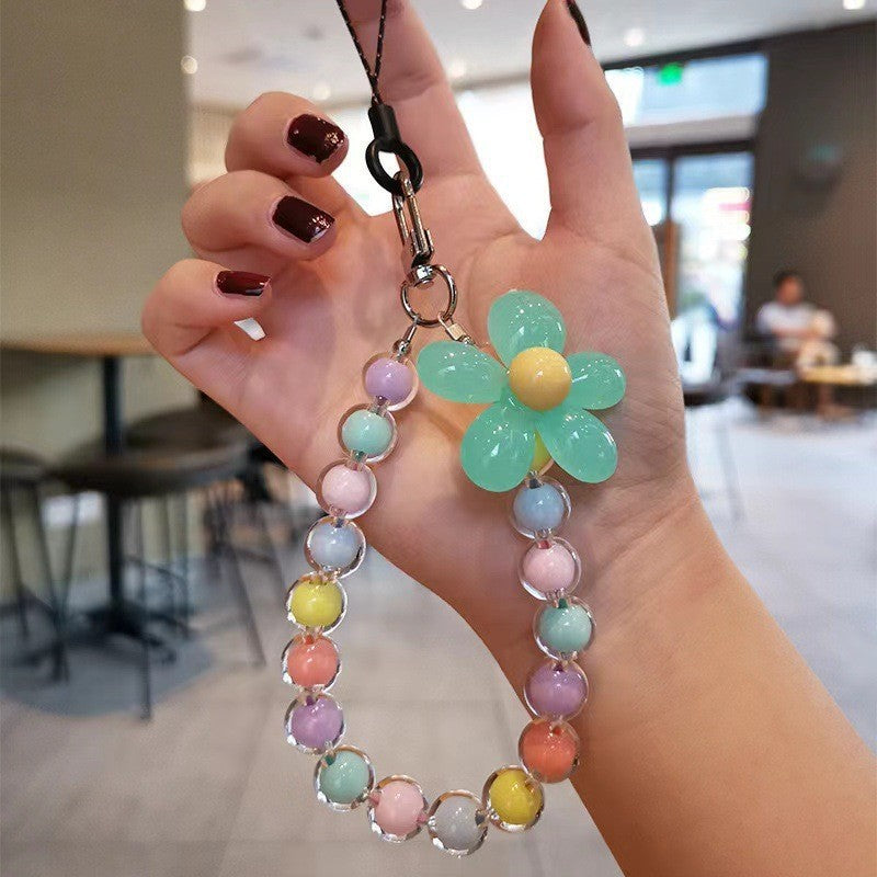 Colorful Macaron-Colored Bead Petal Charm