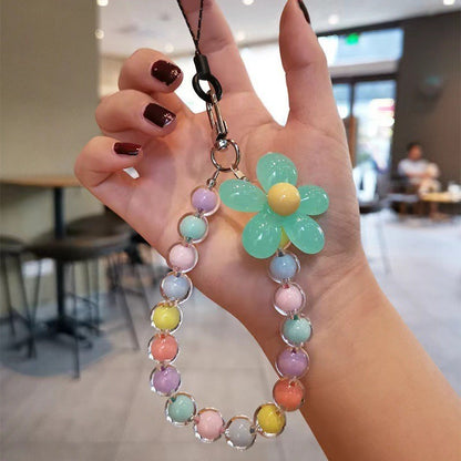Colorful Macaron-Colored Bead Petal Charm
