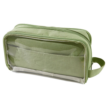 Canvas Multiple Compartments Pencil Pouch