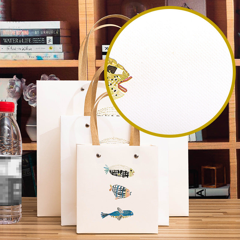 Hand Printeed Cut Gift Bags