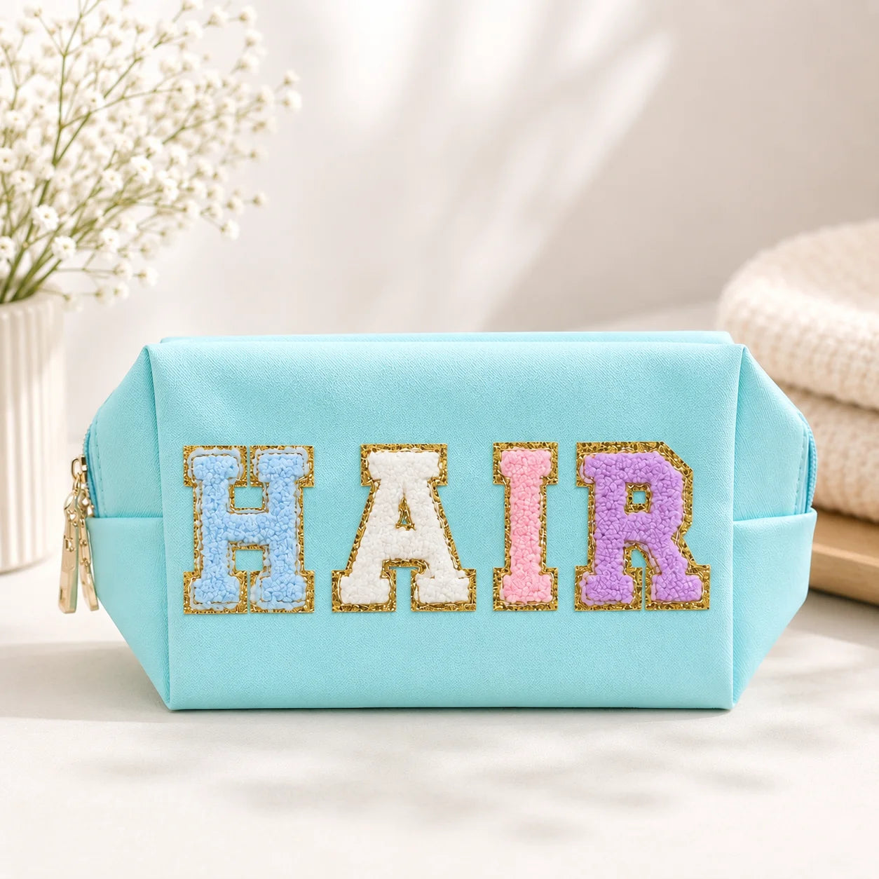 Large Capacity PU Leather Cosmetic Pouch