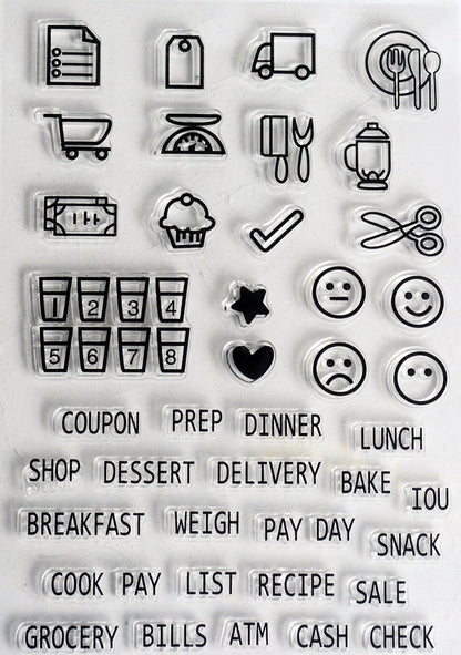 Transparent Silicon stylis Stamp Sheets